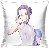 Throw Pillow Cover Soft Square Throw Pillow Case Home Decoration for Bed Couch Sofa Farmhouse Cushion Case Both Sides - Darling in The FranXX Ikuno Kissenbezüge 18x18Inch(45cmx45cm)