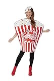 Smiffys 55010 Popcorn-Kostüm, Erwachsene, rot, Einheitsgröße