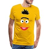 Spreadshirt Sesamstraße Bert Kostüm Gesicht Männer Premium T-Shirt, XL