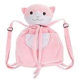 Katzen Rucksack von Chiaki Nanami aus Plüsch | Pink Katzenrucksack für Danganronpa Fans