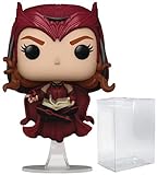 POP Marvel: WandaVision - The Scarlet Witch Funko Pop! Vinyl Figure (Bundled with Compatible Box Protector Case), Multicolored, 3.75 inches