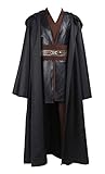 Kostor Anakin Skywalker Cosplay Kostüme für Erwachsene Braun M