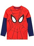 Marvel Jungen Spiderman Langarmshirt Rot 116