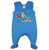 Babybogi Mickey Mouse Baby Schlafanzug | Top Babykleidung | Größe 56 62 68 Overall | Disney Baby Strampler Jungen Blau (as3, Numeric, Numeric_68)