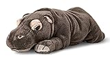 Uni-Toys - Nilpferd, liegend - 30 cm (Länge) - Plüsch-Hippo, Flusspferd - Plüschtier, Kuscheltier