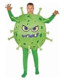Horror-Shop Giftiggrünes Corona Virus Aufblaskostüm für Halloween & Fasching