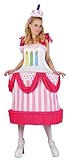 P 'tit Clown 86899 Kostüm Erwachsene Damen Geburtstagstorte – Einheitsgröße – Mehrfarbig