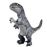 PARAYOYO Trex Kostüm Velociraptor Dino Kostüm Erwachsene Aufblasbares Dinosaurier Kostüm für Adultes Männer Frauen und Jugendliche Bad Taste Party, Karneval Party