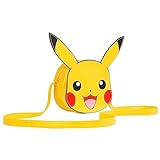 Pokemon Crossbody Umhängetasche für Kinder | Brusttasche mit langem Gurt und 3D-Pikachu-Design | Crossbody Bag Schultertasche klein Mädchen Teenager für Reisen oder Geschenk