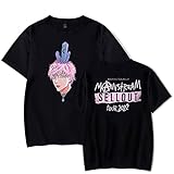 Machine Gun Kelly Print T-Shirt Kristalle Logo MGK Merch Modetrend Kurzarm Herren Damen Athleisure Tops Hip Hop Lustige T-Shirts Streetwear