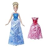 Hasbro Disney Prinzessinnen Prinzessin Kleidertraum Cinderella, Kopfschmuck, Akleidepuppe mit Zwei Outfits und EIN Paar Schuhe, ab 3 Jahren