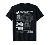 Star Trek Next Generation Enterprise Chart Graphic T-Shirt T-Shirt