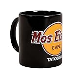Elbenwald Tasse mit Mos Eisley Cafe Rundumdruck für Star Wars Fans 320 ml Keramik schwarz