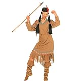 Amakando Indianerkostüm Damen - XL (46/48) - Indianerinnenkostüm Indianer Kostüm Damen Pocahontas Damenkostüm Westernkostüm Indianerin Kostüm Cheyenne