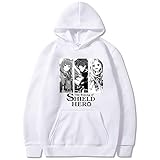 itachigo Herren Damen Hoodie The Rising of The Shield Hero Hoodie Naofumi Iwatani Cosplay Sweatshirt Raphtalia Anime Pullover Kleidung
