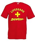 T-Shirt - Lifeguard - Baywatch (Rot, L)
