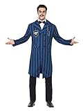 Halloween! Smiffys Kostüm Herzog, Blau und Schwarz, mit Jacke, Hemdteil und Fliege