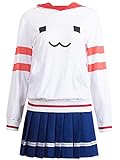 Kantai Collection Shimakaze Uniforms Cosplay Kostüm Frauen Sweatshirt Hoodie Kostüme (XX-Large, Weiß)
