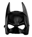 Batman Coole Maske für Erwachsene/Schwarze Halbmaske aus Kunststoff in Einheitsgröße