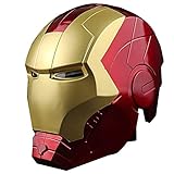 PRETAY Iron Man Helm, können die Augen leuchten, Möbel Ornamente, Anime Modell Spielzeug Geschenk Halloween Iron Man Maske