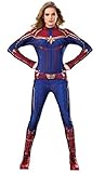 Rubie's Damen Offizielles Captain Marvel-Kostüm, Mehrfarbig, L