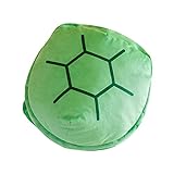 Harilla Kreative tragbare Schildkrötenpanzer-Schildkröten-Kleidung, gefülltes Kostüm-Kissen für Wohnzimmer-Dekoration, Cosplay , 80CM