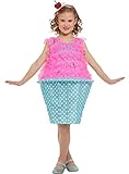 Funidelia | Cupcake Kostüm für Mädchen Größe 10-12 Jahre  Muffin, Süßes, Essen, Dessert - Farben: Rosa, Zubehör für Kostüm - Lustige Kostüme für Deine Partys