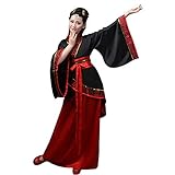 BOZEVON Damen Kleidung Tang Anzug - Altertümlich Chinesischen Stil Traditionellen Kostüm Hanfu Kleider - für Bühnenshow Performances Cosplay, Stil-1/S