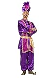 Sultan lila Herren Kostüm 4-teilig Gr. 48 bis 60 (60)