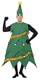 Smiffys, Herren Deluxe Weihnachtsbaum Kostüm, Tunika und Mütze, Größe: One Size, 33301