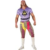 Morph Lizensiert Klassik WWE Macho Man Randy Savage Lila Karneval Kostüm Herren - XL