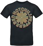 Red Hot Chili Peppers Abstract Logo Männer T-Shirt schwarz M 100% Baumwolle Band-Merch, Bands