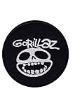 LipaLipaNa Gorillaz Virtual Band Round Aufnäher Besticktes Patch zum Aufbügeln Applique