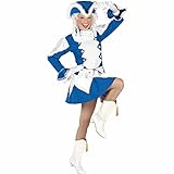 Widmann - Kostüm Funkenmariechen, Overall mit Kapuze und Maske, Karneval, Mottoparty