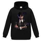 Forlcool Wednesday Addams Unisex Kinder Casual Hooded Top I Hate Everything Prints Boys Mädchen Pullover, Schwarz , 146
