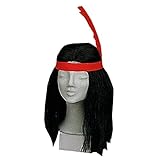 Andrea Moden 0535/2 - Perücke Indianer, mit Stirnband, Mottoparty, Karneval