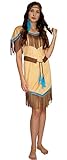 Maylynn 16617 - Kostüm Indianerin Indianerkostüm Squaw Damen 3-teilig: Kleid, Gürtel, Stirnband, Größe:S