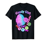 Candy Girl Netter süßer Lolly Zuckerwatte-Leckerei-Liebhaber T-Shirt