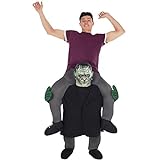 Morph Frankenstein Huckepack Kostüm für Erwachsene, Halloween Karneval, Damen Herren