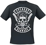 Volbeat Denmark Skull Männer T-Shirt schwarz XXL 100% Baumwolle Band-Merch, Bands, Nachhaltigkeit