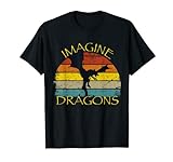 Imagine Fantasy Mythische Drachenflügel Jungen Mädchen Stil T-Shirt