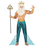 Widmann - Kostüm Poseidon, König der Meere, Unterwasserwelt, Faschingskostüme, Karneval