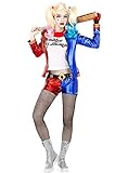 Funidelia | Harley Quinn Kostüm - Suicide Squad 100% OFFIZIELLE für Damen Größe XS  Superhelden, DC Comics, Suicide Squad, Bösewicht - Farben: Blau, Zubehör für Kostüm