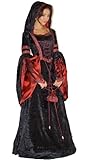 MAYLYNN Vampir Kostüm Gothic Hexe Mittelalter Halloweenkostüm, Doppelgrößen:Gr. S/M ca. 36 38