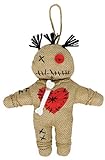 Amscan 847584-55 - Voodoo-Puppe, Größe circa 22 x 19 cm, aus Stoff, Rachepüppchen, Dekoration, Halloween