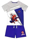 Marvel Jungen Spiderman T-Shirt und Shorts Set Mehrfarbig 122