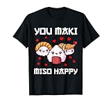 Sushi Tshirt für Herren Miso Maki Japan Wasabi Nigiri Fisch T-Shirt