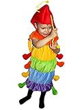 Raupen-Kostüm, F83 Gr. 104-110, für Kinder, Raupe-Kostüme Raupen für Fasching Karneval, Klein-Kinder Karnevalskostüme, Kinder-Faschingskostüme, Geburtstags-Geschenk Weihnachts-Geschenk