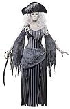 Smiffys, Damen Geisterschiff Prinzessin Kostüm, Kleid und Hut, Größe: L, 22970