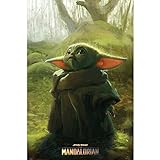 Grupo Erik Poster The Mandalorian Child Grogu - Wand-Deko Baby Yoda Star Wars